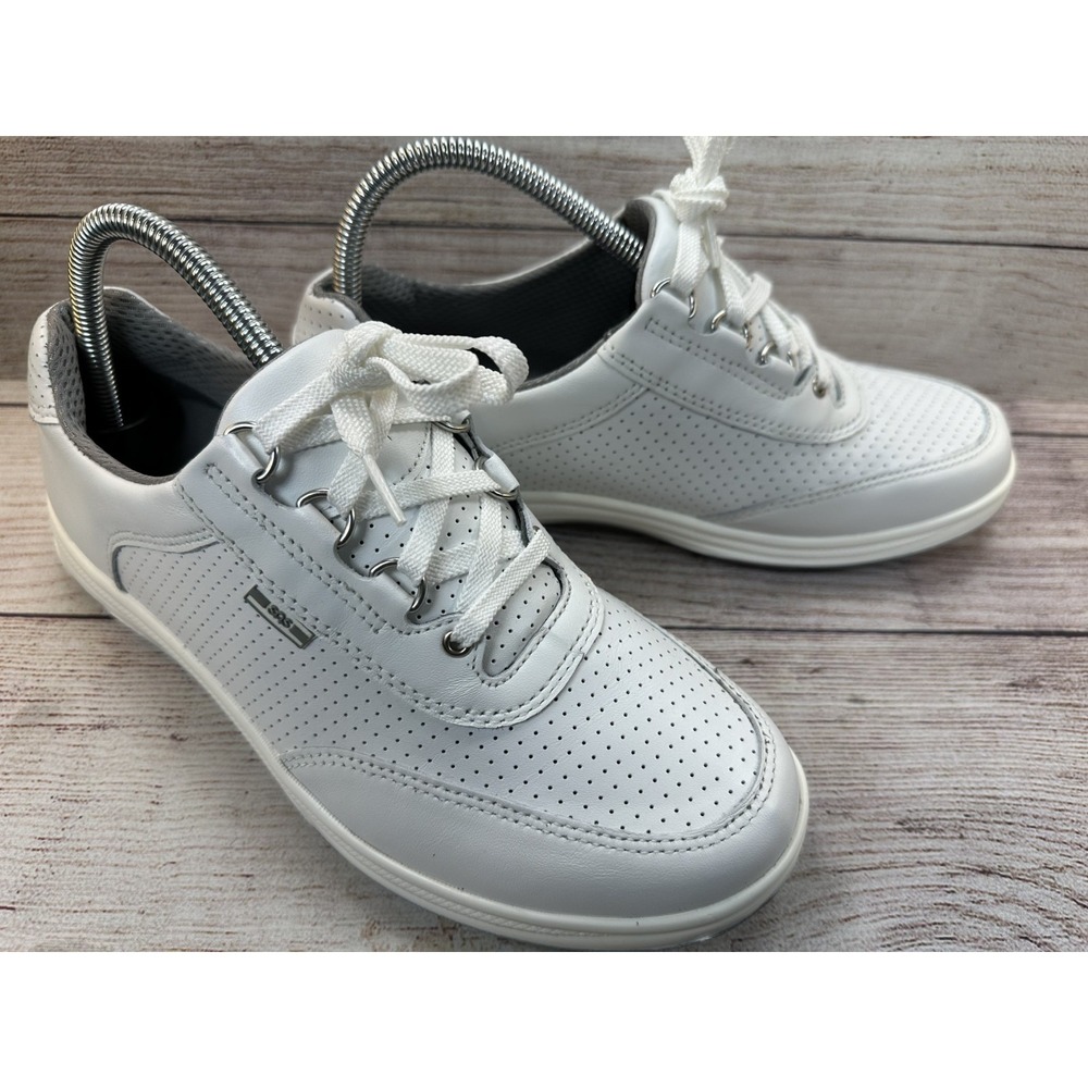 SAS Sporty Lux White Perf Women's Comfort Lace Up Walking Shoes Size 8.5 W